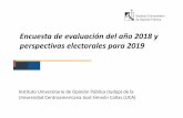 Encuesta de evaluación del año 2018 y perspectivas ......Encuesta de evaluación del año 2018 y perspectivas electorales para 2019 Instituto Universitario de Opinión Pública (Iudop)