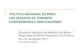 POLITICA NACIONAL DE RHUS LOS DESAFIOS DE TORONTO … · 2020-01-16 · Demanda de inscripción al ENARM Tendencia en la demanda de inscripción al ENARM Oferta de becas para la especialidad