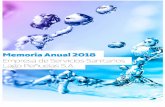 Memoria 2018 LAPSA V2lagopenuelas.cl/memoria_anual_2018.pdfLa Empresa de Servicios Sanitarios Lago Peñuelas S.A. tiene por objeto producir agua potable y realizar las demás prestaciones