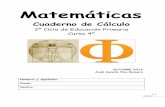Cuaderno de Cálculomatematicasonline.es/pequemates/almacen/cuadernos2/4º...Matemáticas 4º Educación Primaria (2º Ciclo) Completa la serie: + +513 276 84 AVERIGUA: “Establecimiento
