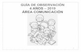 GUÌA DE OBSERVACIÒN GUÍA DE OBSERVACIÓN 4 AÑOS 2018 … · La presente guía de observación se ofrece a los docentes como instrumento de recojo de información, cuya finalidad