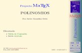 Proyecto MaTEX · Factorizacion de polinomios 2.1. Ra´ız de un polinomio. 2.2. M´etodos de Factorizaci´on 3. Fracciones Algebraicas 3.1. Operaciones con fracciones algebraicas