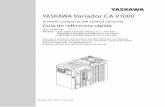 YASKAWA Variador CA V1000 - MEYSImeysi.es/wp-content/uploads/2015/12/V1000_QSG_SP... · variador de frecuencia y los circuitos impresos. De lo contrario, los componentes electrónico