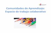 Comunidades de Aprendizaje: Espacio de trabajo colaborativo · 2019-10-17 · Espacio virtual de trabajo colaborativo QUE SON Grupos de trabajo, con sesiones de debate y elaboración