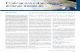 Predicciones estacionales de ciclones tropicales · sobre Ciclones Tropicales (IWTC) de la OMM, en el IWTC-VI celebrado en San José, Costa Rica, en noviembre de 2006, se pasó revista
