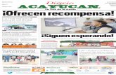 Diario de Acayucan - Voz de la gente - $5.00 PESOS Lunes 22 de …diarioacayucan.com/hemeroteca/2018-01-22.pdf · 2018-01-22 · CAEV en El Tamarindo D Desde Septiembre est n pidiendo