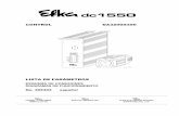 dc1550 - EFKA€¦ · dc1550 control da320g5350 >> + p e-i 0 kl2334a lista de parÁmetros esquema de conexiones diagramas de funcionamiento no. 405303 español frankl & kirchner efka