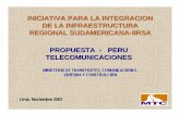 MINISTERIO DE TRANSPORTES, COMUNICACIONES, VIVIENDA Y ... · Las Telecomunicaciones en el Perú: =Se orientan hacia el establecimiento de una Red Digital Integrada de Servicios y