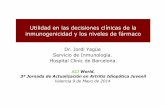 Utilidad en las decisiones clínicas de la inmunogenicidad y los … · 2014-06-03 · Utilidad en las decisiones clínicas de la inmunogenicidad y los niveles de fármaco Dr. Jordi