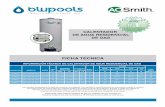Ficha tecnica Calentador de Agua Residencial GLPblupools.com/wp-content/uploads/2018/04/Ficha-tecnica...Quemador de acero de paso múltiple incluido en todos los modelos. • Encendedor