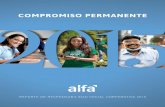 COMPROMISO PERMANENTE - ALFAinforme.alfa.com.mx/rs/2015/esp/pdf/ALFA_RS_2015.pdf · y atención a través de un servicio gratuito y confidencial, diseñado para orientarlos y asistirlos