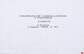 40 LEG 1068 N - archivodemurcia.es...PADRON DE CABALLEROS Y PEONES [1490?] 3 folios Legajo 1068, n. 41 . Title: 40_LEG 1068 N.41 Author: Tecnodoc (Dept. PDF) Created Date: 11/7/2007