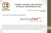PODER JUDICIAL DEL ESTADO DE BAJA CALIFORNIA SUR · Servidor Publico del Poder Judicial del Estado de Baja California Sur, evita las sanciones de responsabilidad administrativa que