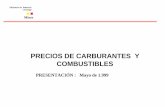 PRECIOS DE CARBURANTES Y COMBUSTIBLES · 2018-09-18 · precios de gasolinas y gasÓleos ministerio de industria y energia miner precios con impuestos de la gasolina sÚper en paÍses