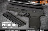 Catalogo pistolas Junio - LimaGuns S. A. · y simple acción DA/SA seguro manual ambidiestro acabado corredera de NITRON negro mira fijas de contraste armazón de polímero con riel