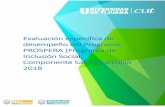 Evaluación específica de desempeño del Programa PROSPERA (Programa de …indicadores.bajacalifornia.gob.mx/consultaciudadana... · 2019-09-26 · • Proporcionar de manera gratuita