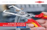 KNIPEX Surtido Eléctrico 2017/2018 · 2019-09-06 · amos esta responsabilidad con nuestro nombre en el aislamiento de las herramientas KNIPEX. Resistentes bajo el aislamiento El