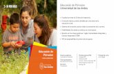 Educación de Párvulos Universidad de los Andes · 2020-02-28 · Examen de Integración Profesional Filosofía de la Educación Mención Curso III* Docencia Aplicada VI 8 Semestre