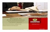 Manual de Procedimientos · 2014-04-11 · de Ignacio de la Llave, Código de Procedimientos Administrativos para el Estado de Veracruz de Ignacio de la llave, Reglamento Interior