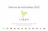 Informe de Actividades 2012.ppt€¦ · La Agenda de Proyectos Prioritarios de Integración (API) es un conjunto acotado de proyectos estratégicos y de alto impacto para la integración