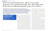 Acidosis Ruminal en el cebo · 2012-10-26 · Otros trabajos señalan que el rolado es preferible al consumo del grano ente-ro (Murphy et al, 1994) o el toscamente molido (Knowlton