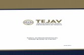 MANUAL DE PROCEDIMIENTOS - tejav.org.mx · Descripción de procedimientos, incluye el nombre, objetivo, normas, descripción narrativa y diagrama de flujo de las actividades que efectúa