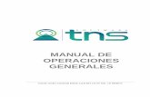 MANUAL DE OPERACIONES GENERALES - tns-software.co · Manual de Usuario Visual TNS - Operaciones Generales Versión 2020 7 • Listado de Empresas: Elija esta opción si desea abrir