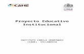 Proyecto Educativo Institucional - Colegios CAHE · Web viewProyecto Educativo Institucional INSTITUTO CAMILO HENRÍQUEZ (CAHE) VILLARRICA PERÍODO 2011 - 2014 INDICE NUMERO CONTENIDO
