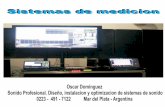 sistemas de medicion - Oscar Dominguez...Sistemas de medicionSistemas de medicion Oscar Dominguez Sonido Profesional. Diseño, instalacion y optimizacion de sistemas de sonido 0223
