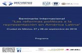 “Las reformas políticas a la representación en América Latina” · El financiamiento de las campañas, percepciones políticas y sus implicaciones para la representación de