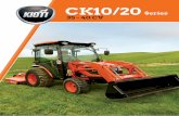 CK10/20tractoreskioti.com/media/catalogos/COMPACTOS-3.pdf · 2019-03-22 · CK10/20 SERIES Potente y cómodo tractor. Los tractores Kioti de la serie CK10/20 son el mejor trabajador
