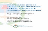 INFORME DEL JEFE DE GABINETE DE MINISTROS ANTE EL HONORABLE CONGRESO DE … · 2017-02-23 · INFORME DEL JEFE DE GABINETE DE MINISTROS ANTE EL HONORABLE CONGRESO DE LA NACIÓN Ing.