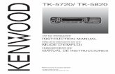 TK-5720/ TK-5820manual.kenwood.com/files/53d6f33e05a2b.pdf• El uso del transceptor m entras conduce puede nfr ng r las leyes de tráf co. Consulte y respete el reglamento de tráf