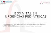 BOX VITAL EN URGENCIAS PEDIÁTRICASINTRODUCCIÓN • La atención y tratamiento inicial en urgencias de pacientes críticos pediátricos se realiza en el Box vital. En los hospitales