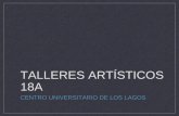 Talleres artísticos 18a - Universidad de Guadalajara · pasar a la oficina del coordinador de Talleres Artísticos. ¿Puedo esperarme a cursar los talleres a mitad de mi carrera?-Sí,