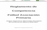 Reglamento de Competencia Fútbol Asociación …educacionbasica2017.conade.gob.mx/documentos/Primaria...Reglamento de Competencia Fútbol Asociación - 3 - Capítulo I: Participantes.