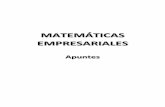 MATEMÁTICAS EMPRESARIALES - Academia …...1. Un conjunto de vectores linealmente independiente no puede contener al vector nulo . 2. Un conjunto de vectores linealmente independiente