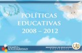 EDUCATIVAS - UNESCO...equidad, pertinencia cultural y lingüística conforman nuestro país, en el marco Acuerdos de Paz Paz . El Plan de Educación 2008 20122012 plantea las cuales