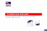 PUERTAS REVER - Baygar · 2012-06-15 · - Marco reversible conformado en acero de alta resistencia de 1,2 con alojamiento para junta de humos frios, - El marco está provisto de