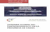 Del 13 al 22 de noviembreemprendedores.uca.es/wp-content/uploads/2018/11/Programa... · 2018-11-07 · Semana global del emprendimiento en la Universidad de Cadiz Del 13 al 22 de