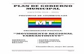 “MOVIMIENTO REGIONAL TAHUANTINSUYO”peruvotoinformado.com/descargas/pg/plan-de-gobierno-de... · 2018-07-03 · “movimiento regional tahuantinsuyo” plan de gobierno municipal