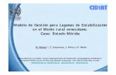 Modelo de Gestión para Lagunas de Estabilización en el ... · Modelo de Gestión para Lagunas de Estabilización en el Medio rural venezolano. Caso: ... Diseño y Construcción
