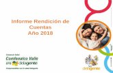 Informe Rendición de Cuentas Año 2018 - Comfenalco Valle...del Subsidio Familiar mediante la Resolución No. 04046 del 21 de diciembre de 1.994, para ... Víctimas del conflicto