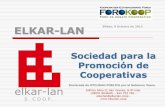 SOCIEDAD COOPERATIVA: Una forma societaria con muchas …forokoop.coop/vii/txostena/Javier_Sanz.pdf · •las reuniones con los promotores se realizan en la localidad de su domicilio.