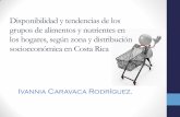 Disponibilidad y tendencias de los grupos de alimentos y ... · socioeconómica en Costa Rica Ivannia Caravaca Rodríguez. AGRADECIMIENTOS Centro Internacional para el Desarrollo