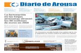 Diario de Arousa · 2019-01-01 · [PÁG. 15] Un joven resultó ayer herido tras empotrar su coche contra un árbol en una salida de vía en la carretera Catoira-Santa Baia en la
