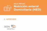 AULA VIRTUAL Nutrición enteral Domiciliaria (NED) · Radiopacas 1-2 extremos externos (para administración de nutrición enteral, agua, fármacos) SONDAS DE REPOSICIÓN Tope interno