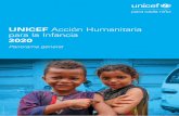 UNICEF Acción Humanitaria para la Infancia 2020 · desesperadamente después de seis años de guerra. En otros conflictos en el Afganistán, Libia, Malí, Nigeria, Somalia y Sudán