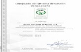 Certificado del Sistema de Gestión de Ecodiseño...Génova, 6. 28004 Madrid. España Tel. 902 102 201 – ED-0008/2007 AENOR, Asociación Española de Normalización y Certificación,
