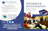 SyclD)alltal Para mayor información, Contáctese con ...sycdata.com/images/brochure/brouchuresycdatarest.pdf · simplifique la gestión de sus procesos de ventas, caja y administrativo